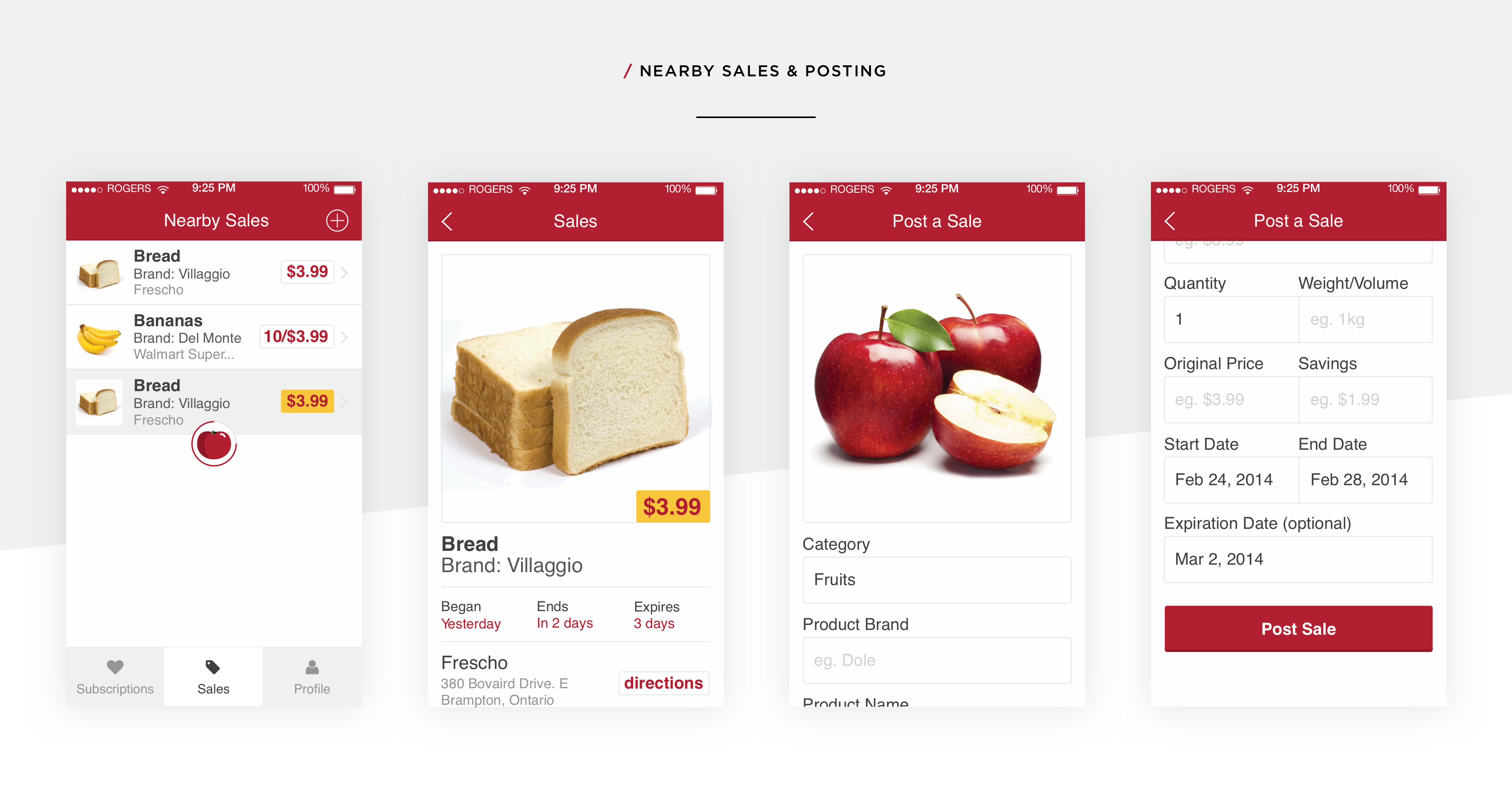 Grocers Plus · nearby sales and posting