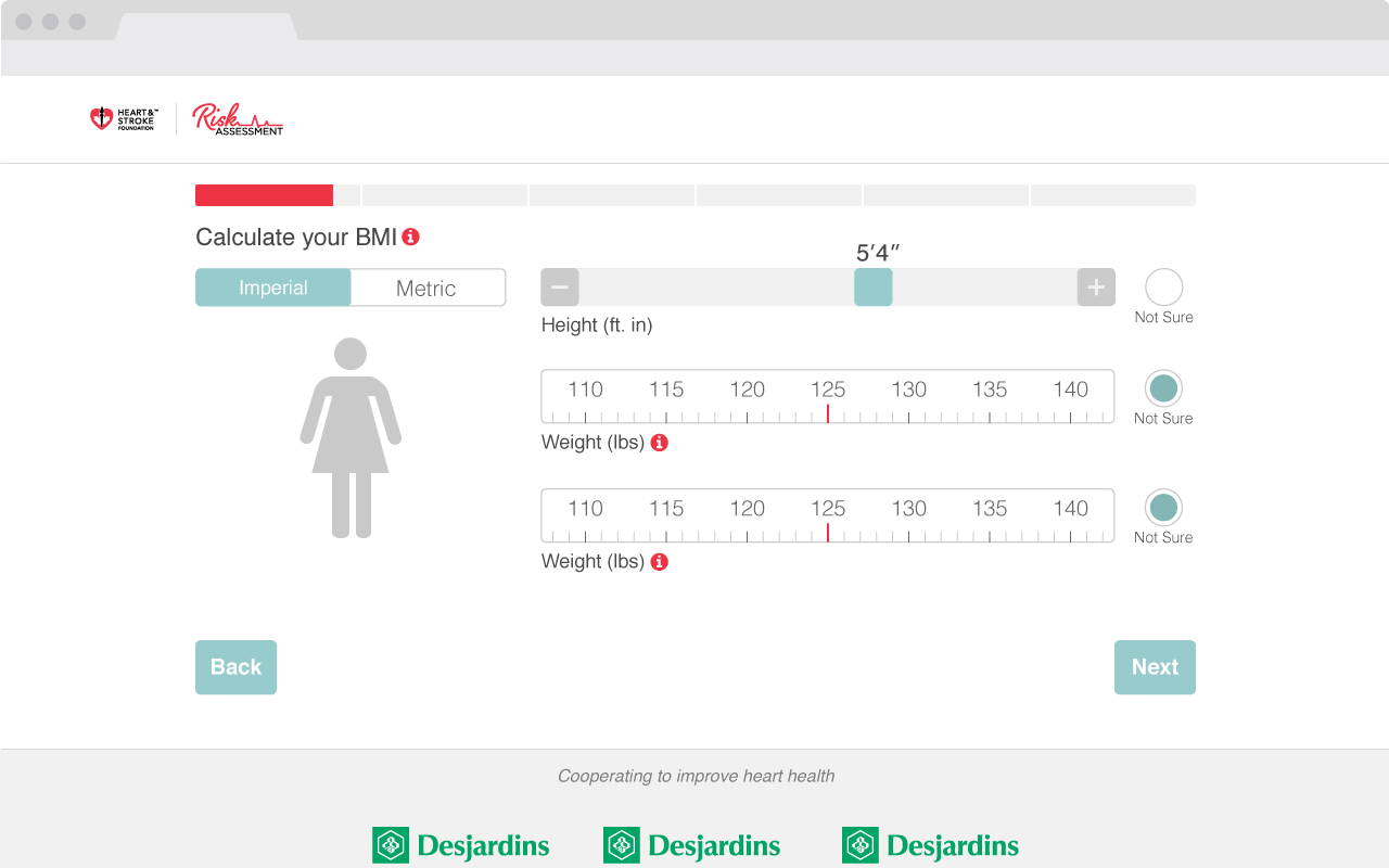 Heart and Stroke risk assessment · calculate BMI